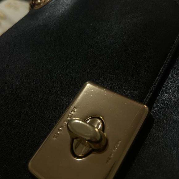Coach “Cassidy Bag” Black Shoulder Bag with Gold Hardware🌟 - Picture 7 of 8